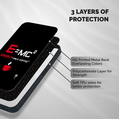 Energy Coffee Equation Shockproof Hybrid Protection (Metal + TPU) Back Case Cover