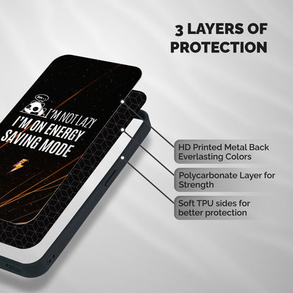 Energy Saving Mode Shockproof Hybrid Protection (Metal + TPU) Back Case Cover