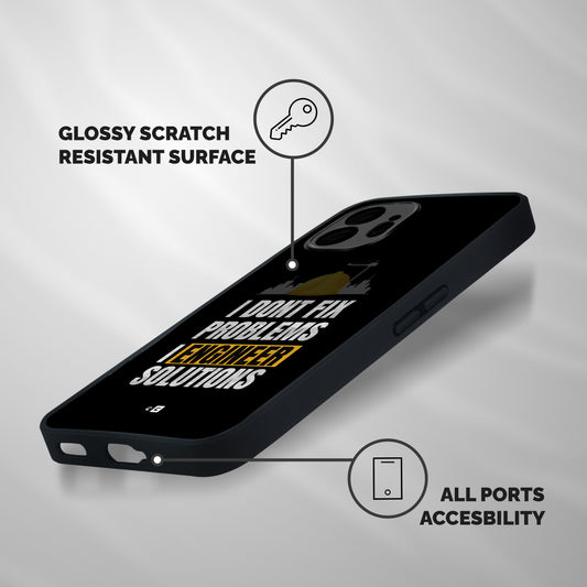 Engineer Solutions Shockproof Hybrid Protection (Metal + TPU) Back Case Cover