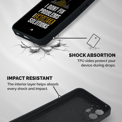 Engineer Solutions Shockproof Hybrid Protection (Metal + TPU) Back Case Cover