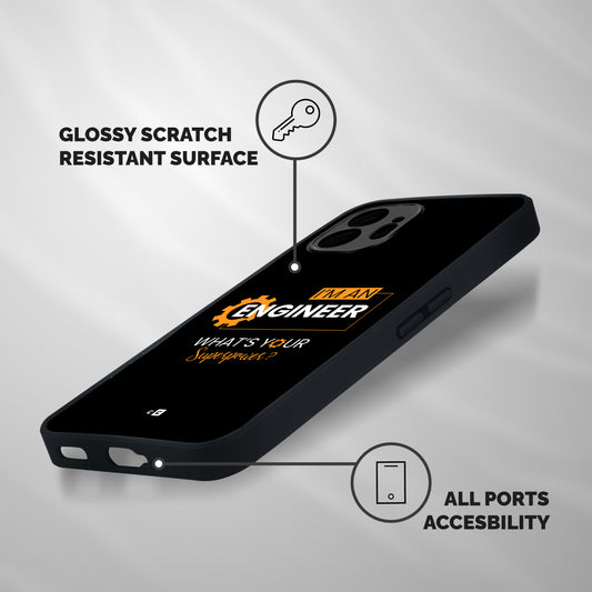 Engineer Superpower Shockproof Hybrid Protection (Metal + TPU) Back Case Cover