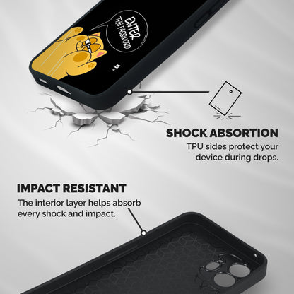 Enter The Password Shockproof Hybrid Protection (Metal + TPU) Back Case Cover