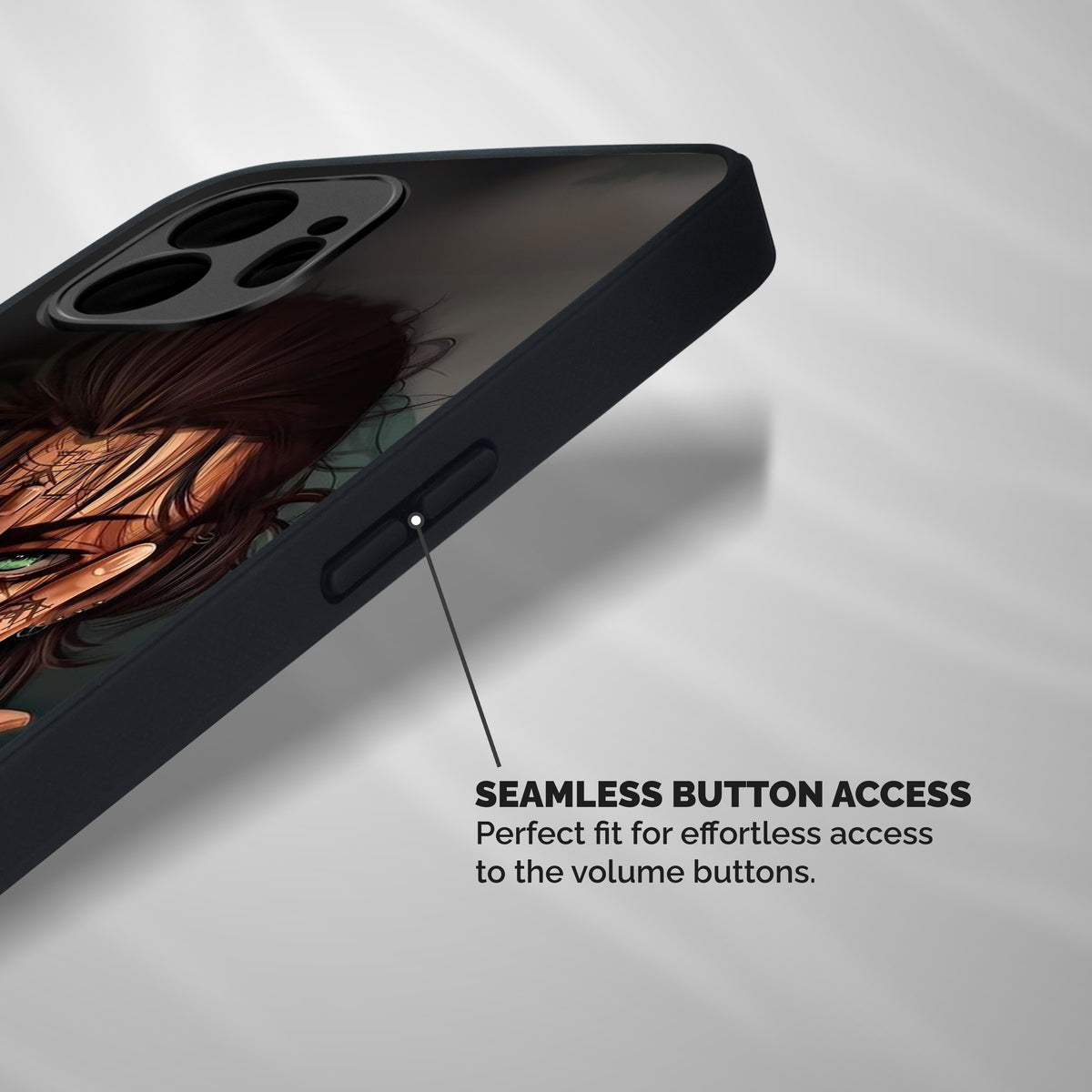 Eren Yeager Illustration Shockproof Hybrid Protection (Metal + TPU) Back Case Cover