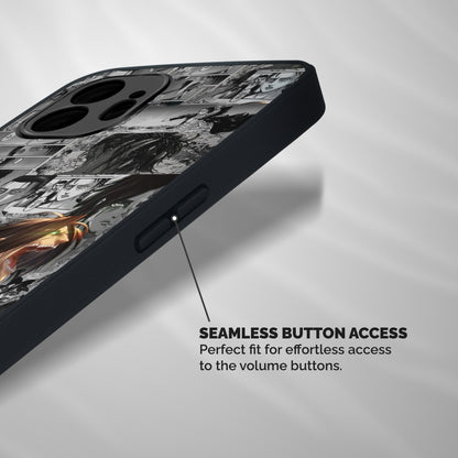 Eren Yeager Manga Shockproof Hybrid Protection (Metal + TPU) Back Case Cover