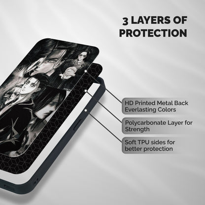 Eren Yeager Titan Shockproof Hybrid Protection (Metal + TPU) Back Case Cover