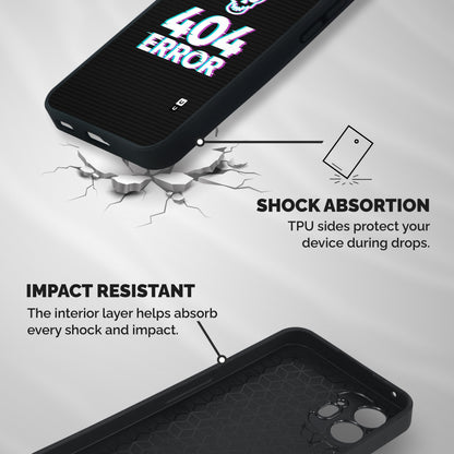 Error 404 Skull Shockproof Hybrid Protection (Metal + TPU) Back Case Cover
