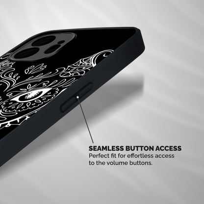 Ethnic Cat Design Shockproof Hybrid Protection (Metal + TPU) Back Case Cover