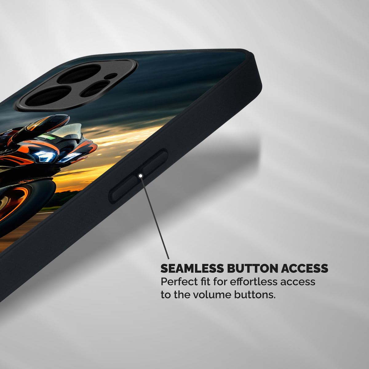 Evening Highway Shockproof Hybrid Protection (Metal + TPU) Back Case Cover