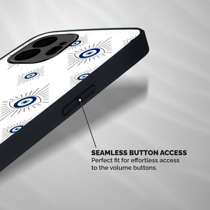 Evil Eye Wall Shockproof Hybrid Protection (Metal + TPU) Back Case Cover
