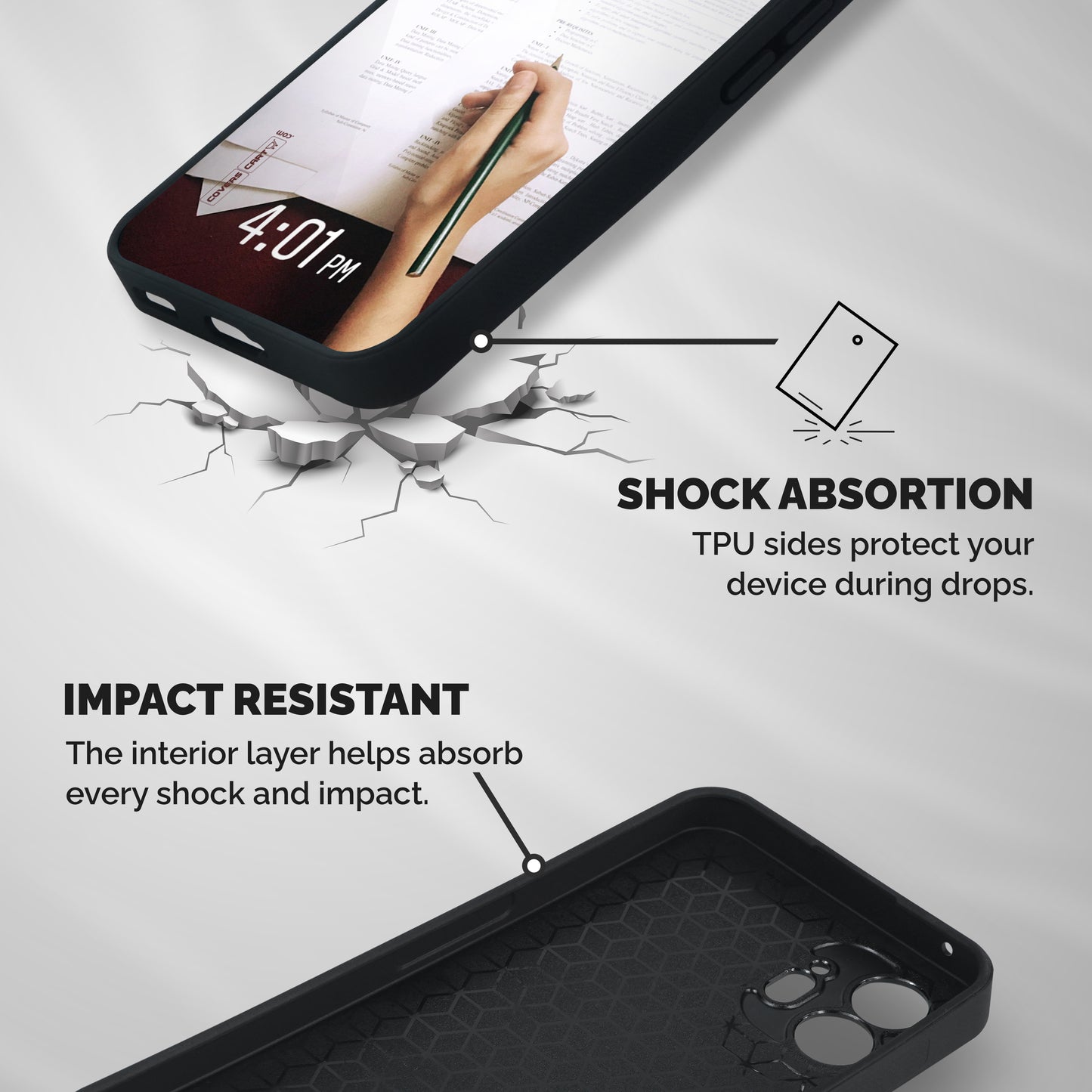 Exam Time Blues Shockproof Hybrid Protection (Metal + TPU) Back Case Cover