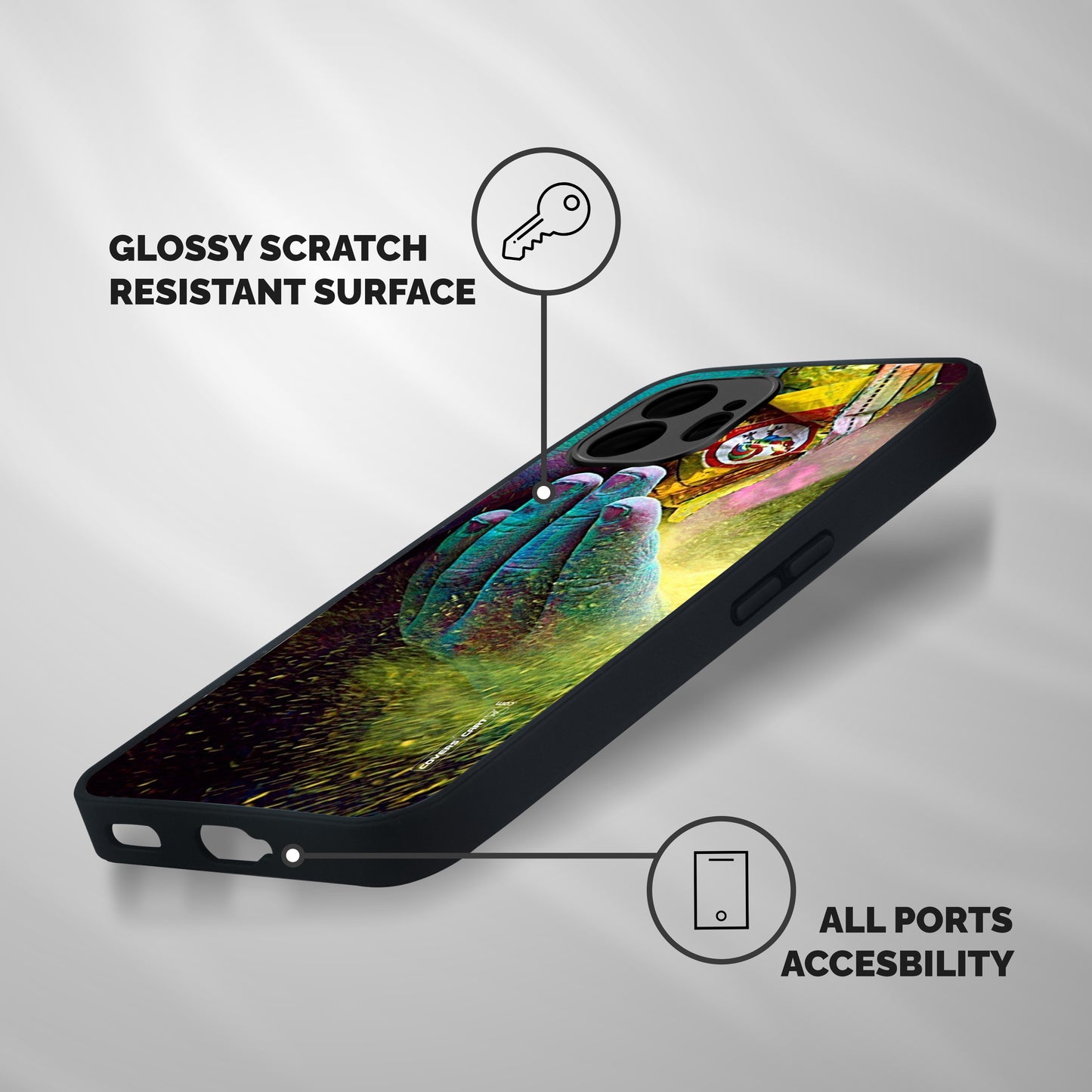 Exotic Colours Shockproof Hybrid Protection (Metal + TPU) Back Case Cover
