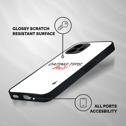 Expert Dating Tip Shockproof Hybrid Protection (Metal + TPU) Back Case Cover
