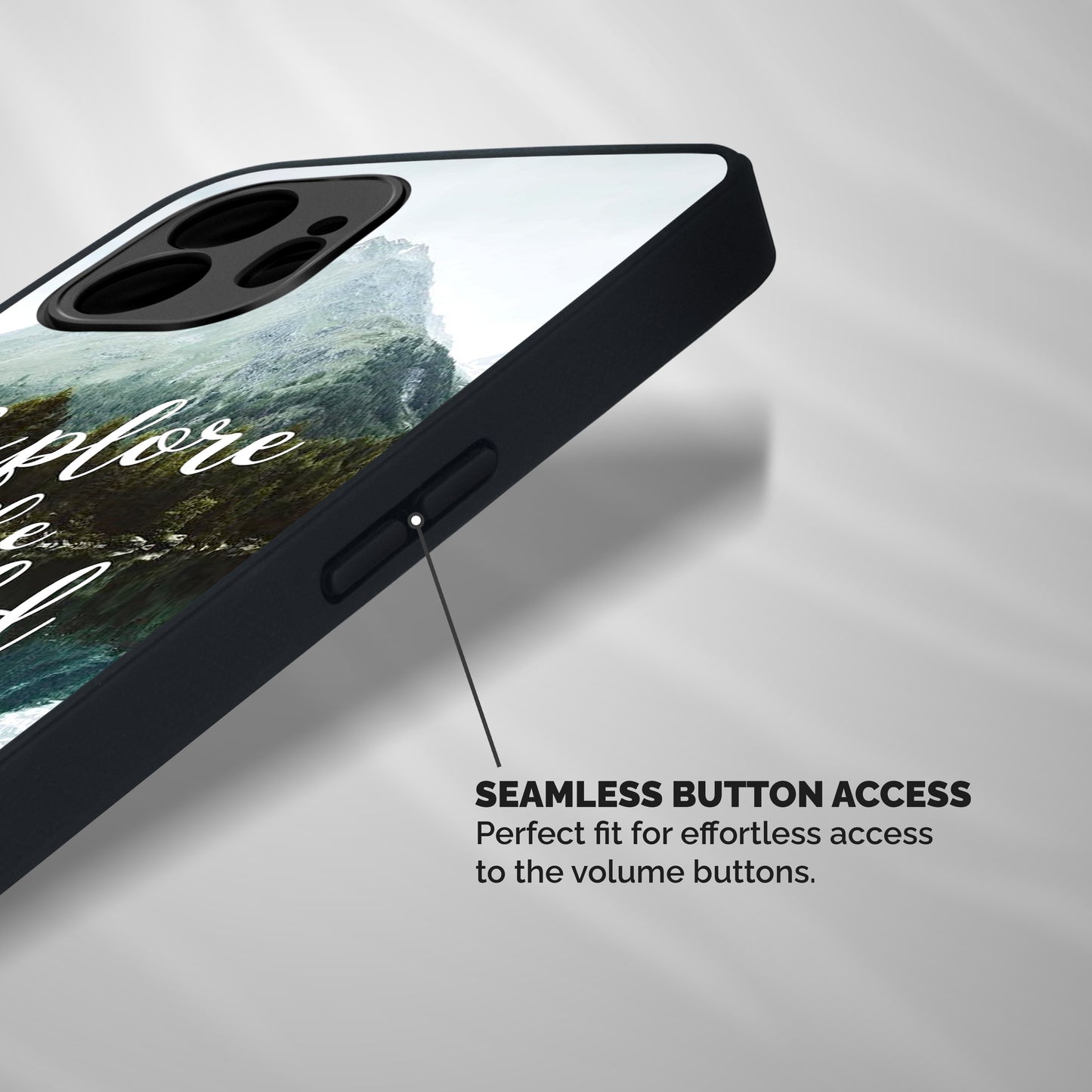 Explore The World Shockproof Hybrid Protection (Metal + TPU) Back Case Cover