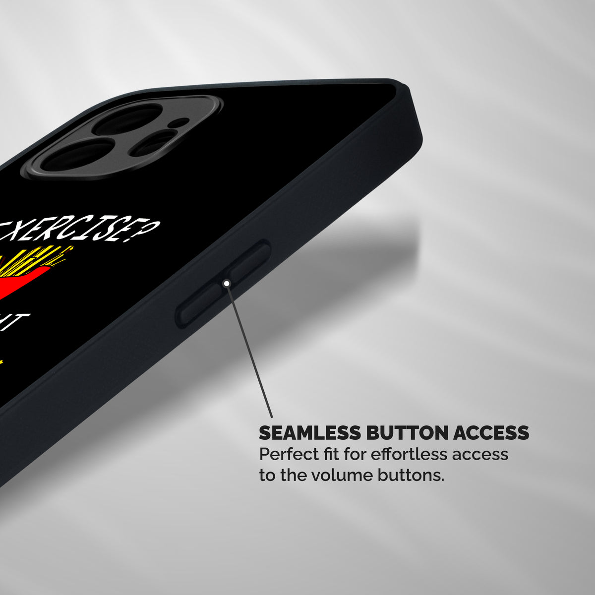 Extra Fries Shockproof Hybrid Protection (Metal + TPU) Back Case Cover
