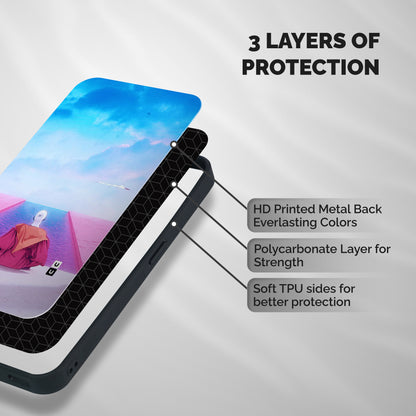 Eye Art Shockproof Hybrid Protection (Metal + TPU) Back Case Cover
