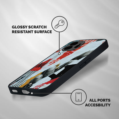 Fabulous Paper Cutout Shockproof Hybrid Protection (Metal + TPU) Back Case Cover