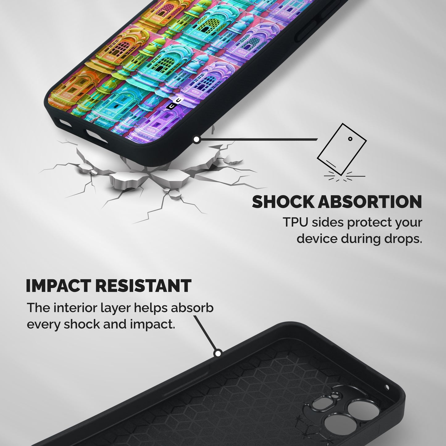 Fancy Architecture Shockproof Hybrid Protection (Metal + TPU) Back Case Cover