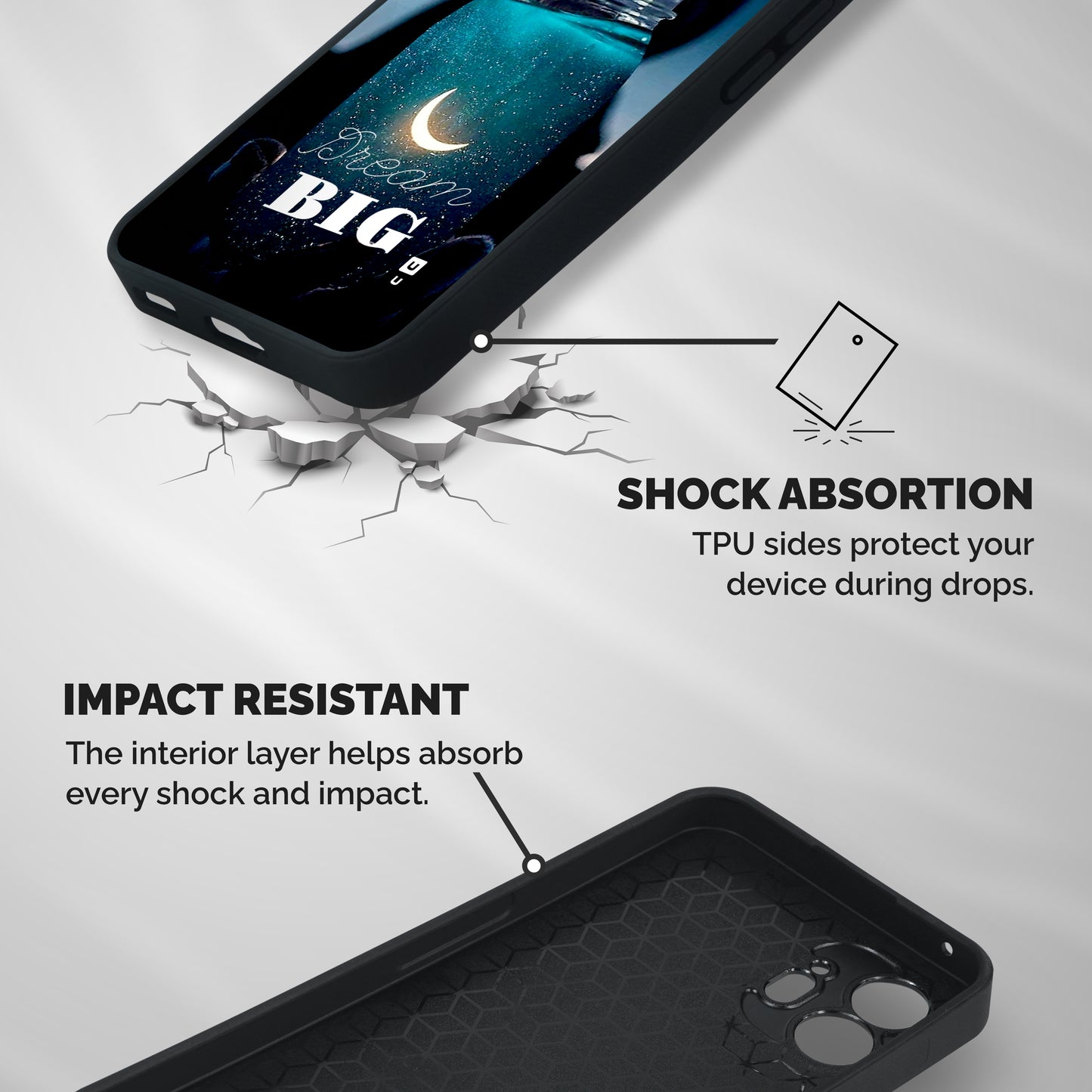 Fantasy Jar Shockproof Hybrid Protection (Metal + TPU) Back Case Cover