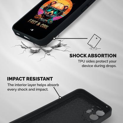Fast And Cool Shockproof Hybrid Protection (Metal + TPU) Back Case Cover