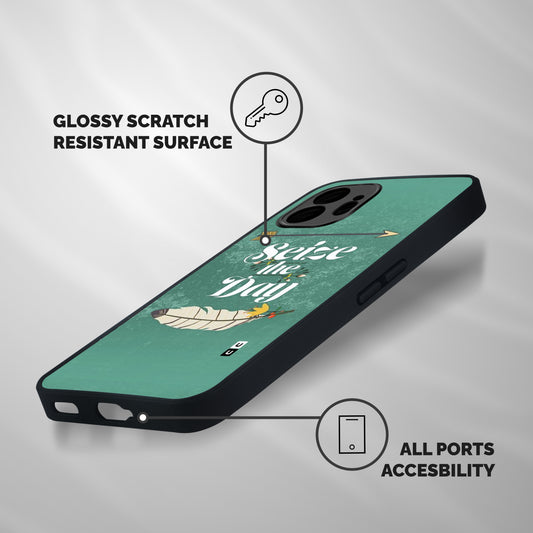 Feather Seize Shockproof Hybrid Protection (Metal + TPU) Back Case Cover