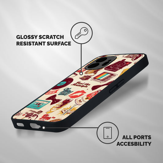 Feel The Nostalgia Shockproof Hybrid Protection (Metal + TPU) Back Case Cover