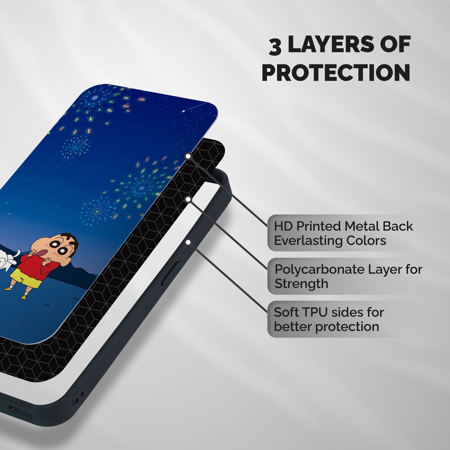Festival Time Shockproof Hybrid Protection (Metal + TPU) Back Case Cover