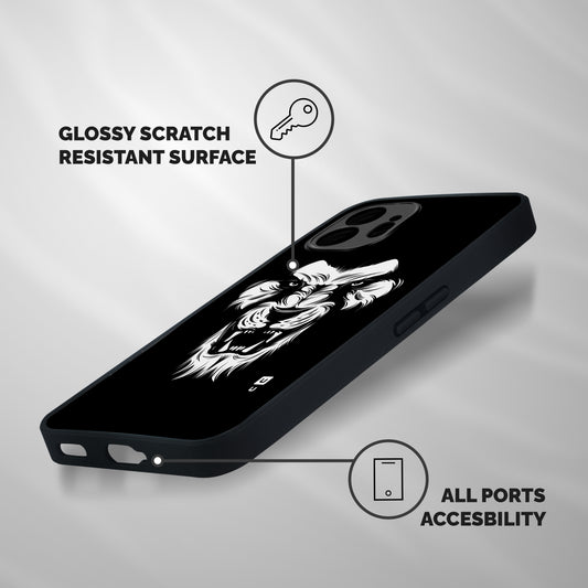 Fierce Lion Digital Art Shockproof Hybrid Protection (Metal + TPU) Back Case Cover