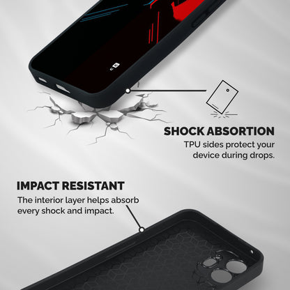 Fight Colours Shockproof Hybrid Protection (Metal + TPU) Back Case Cover