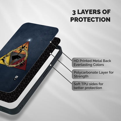 Fight For Crown Shockproof Hybrid Protection (Metal + TPU) Back Case Cover