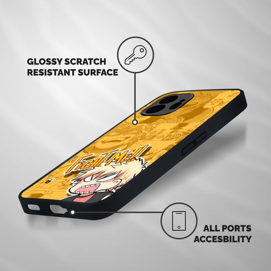 Fight Me Challenge Shockproof Hybrid Protection (Metal + TPU) Back Case Cover