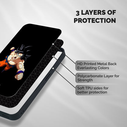 Fighting Goku Shockproof Hybrid Protection (Metal + TPU) Back Case Cover