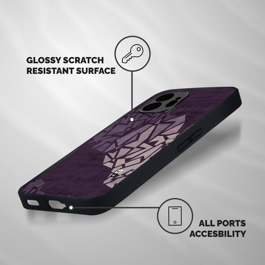 Fine Abstract Shockproof Hybrid Protection (Metal + TPU) Back Case Cover