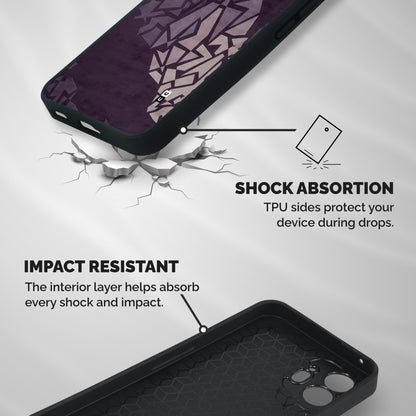 Fine Abstract Shockproof Hybrid Protection (Metal + TPU) Back Case Cover
