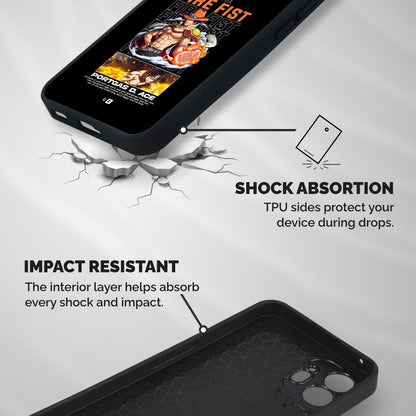 Fire Fist Ace Shockproof Hybrid Protection (Metal + TPU) Back Case Cover