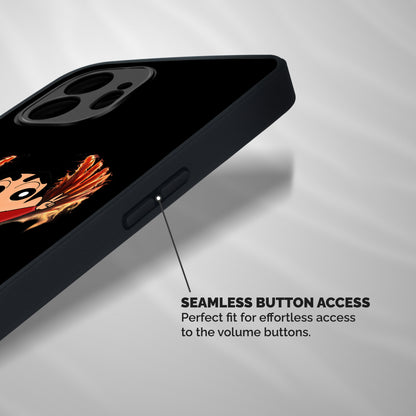 Fire Shinchan Shockproof Hybrid Protection (Metal + TPU) Back Case Cover