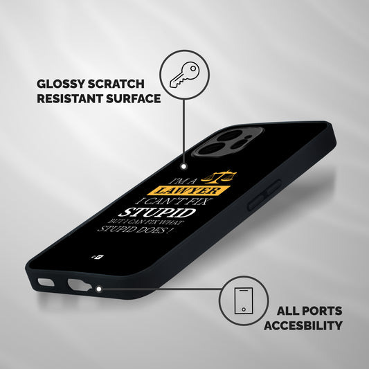 Fix Stupid Case Shockproof Hybrid Protection (Metal + TPU) Back Case Cover
