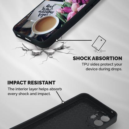Floral Adventure Shockproof Hybrid Protection (Metal + TPU) Back Case Cover