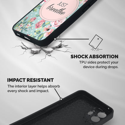 Floral Bloom Shockproof Hybrid Protection (Metal + TPU) Back Case Cover