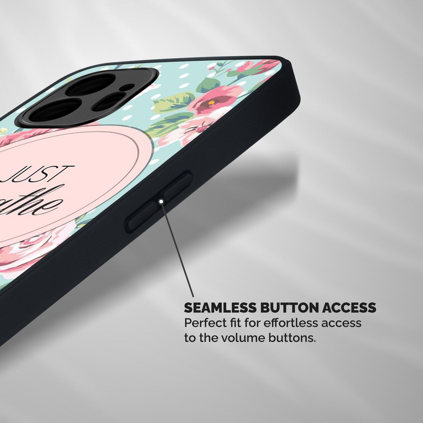 Floral Bloom Shockproof Hybrid Protection (Metal + TPU) Back Case Cover