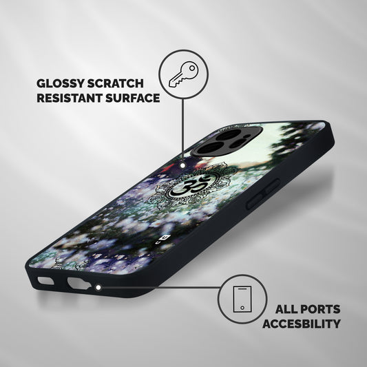 Floral Pray Shockproof Hybrid Protection (Metal + TPU) Back Case Cover