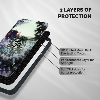 Floral Pray Shockproof Hybrid Protection (Metal + TPU) Back Case Cover