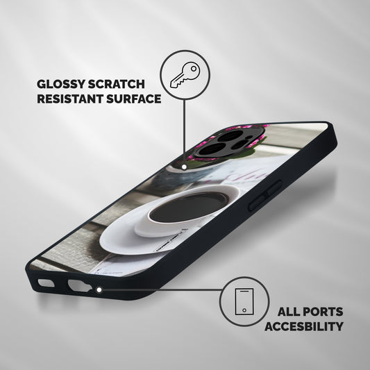 Flower And Blend Shockproof Hybrid Protection (Metal + TPU) Back Case Cover
