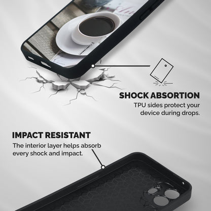 Flower And Blend Shockproof Hybrid Protection (Metal + TPU) Back Case Cover