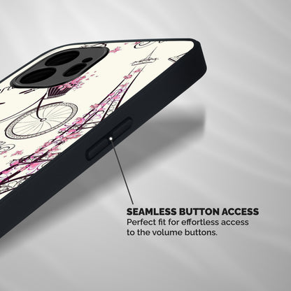 Flower Clipart Shockproof Hybrid Protection (Metal + TPU) Back Case Cover
