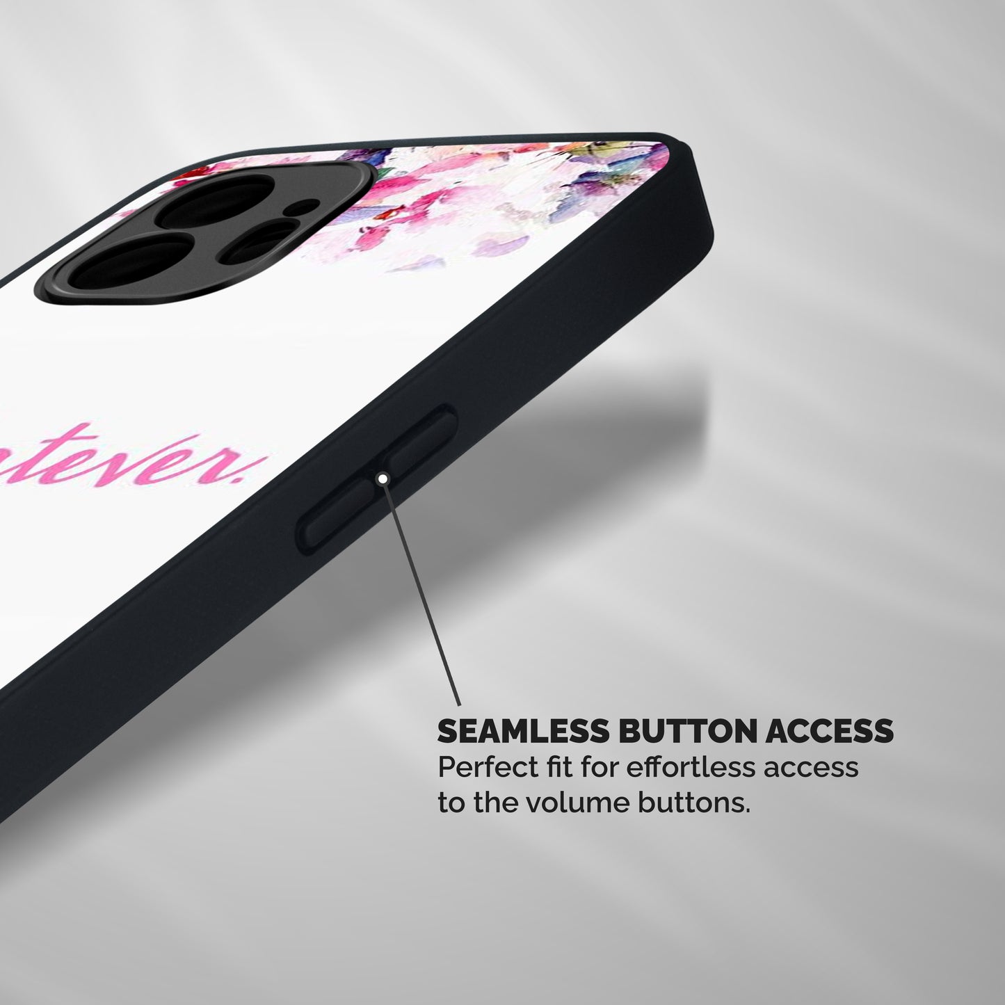 Flower Whatever Shockproof Hybrid Protection (Metal + TPU) Back Case Cover