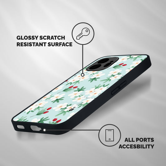 Flowers Pastel Shockproof Hybrid Protection (Metal + TPU) Back Case Cover