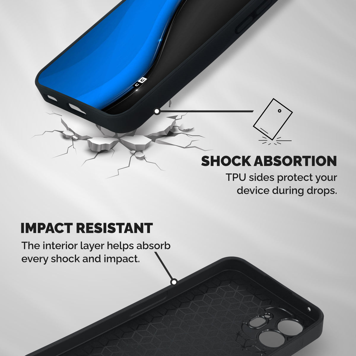Flowing Colors Shockproof Hybrid Protection (Metal + TPU) Back Case Cover