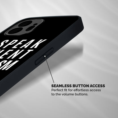 Fluent Sarcasm Shockproof Hybrid Protection (Metal + TPU) Back Case Cover