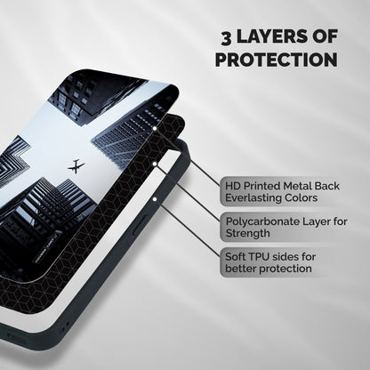 Fly Perspective Shockproof Hybrid Protection (Metal + TPU) Back Case Cover