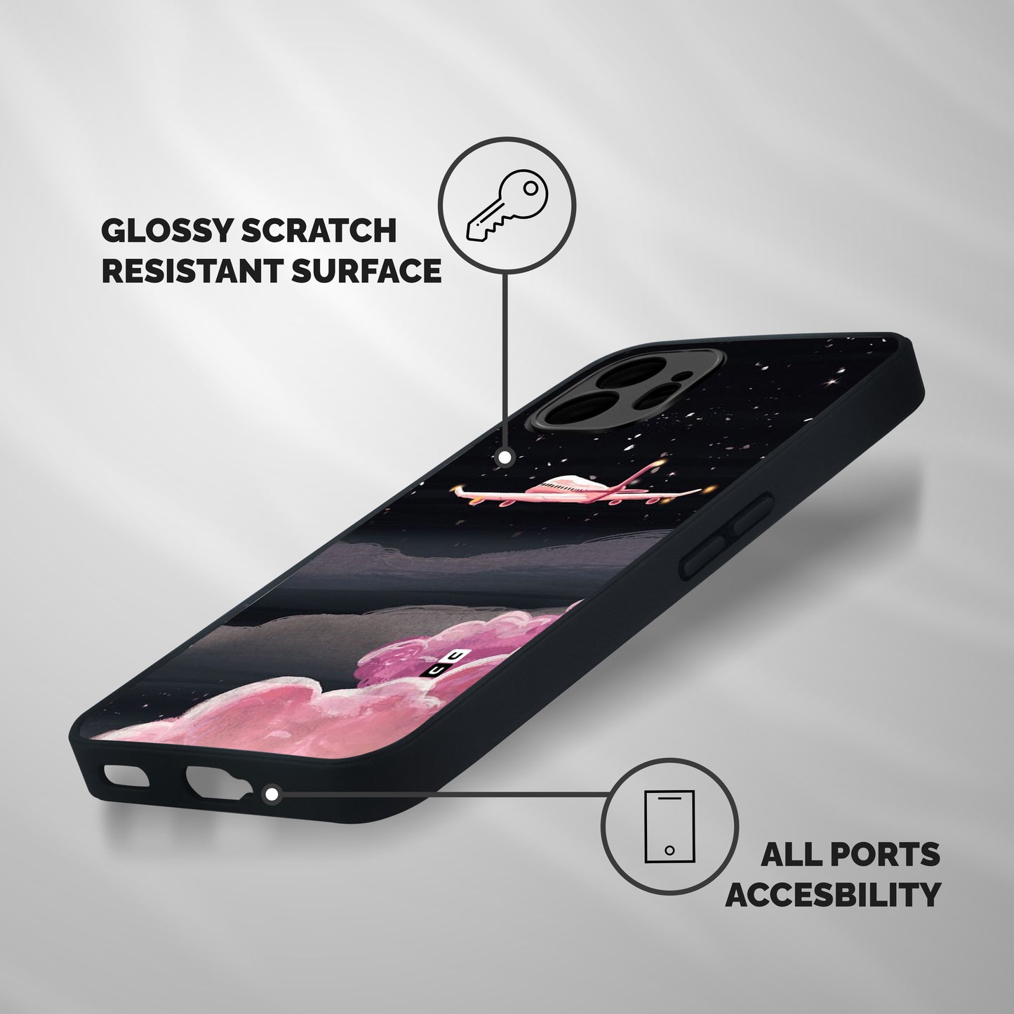 Fly Pink Shockproof Hybrid Protection (Metal + TPU) Back Case Cover